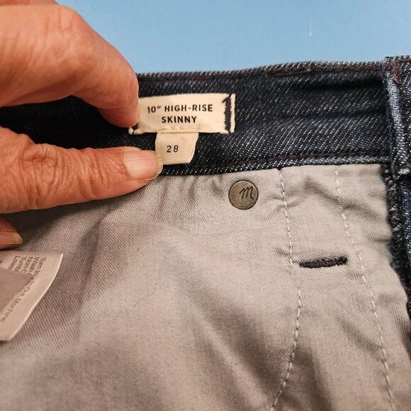 Madewell 10" High Rise , Skinny Jeans Size 28 Women - Picture 4 of 6